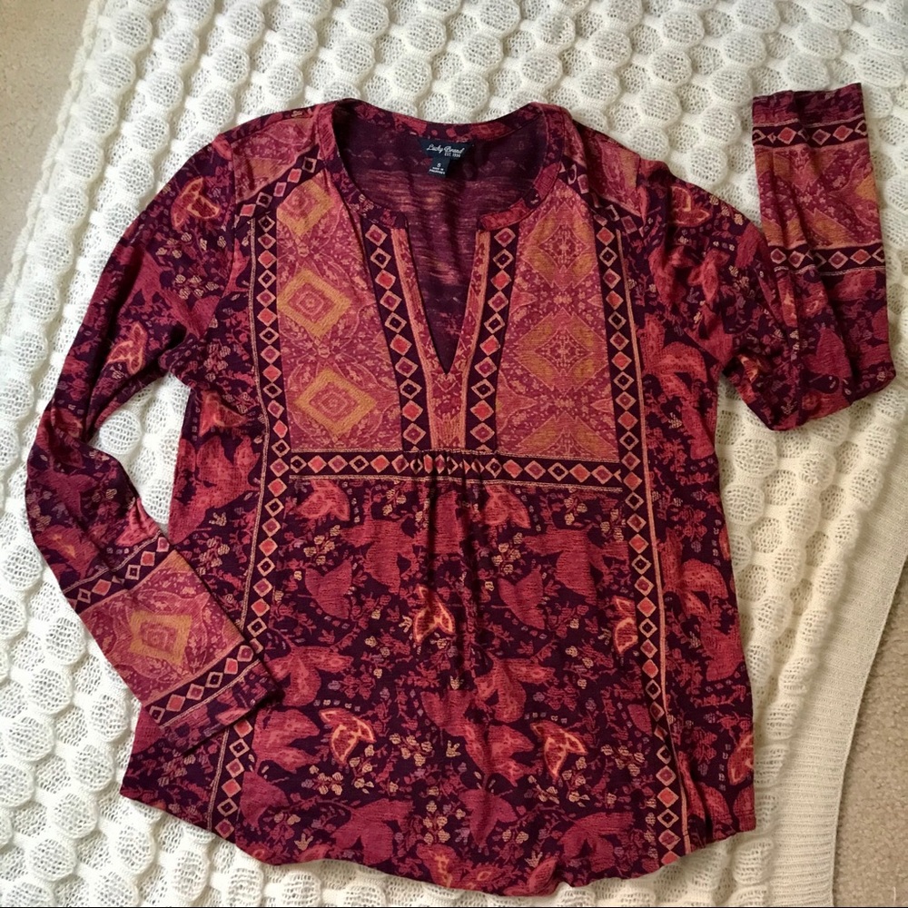 Lucky Brand jewel tone shirt